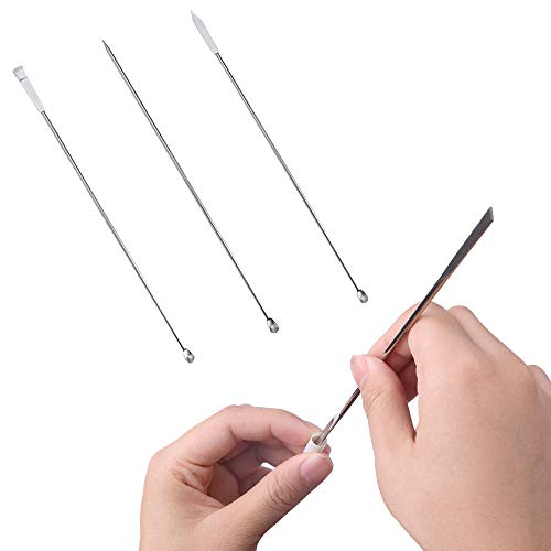 Lab Spoon，8 Pack lab Scoops lab Spoon Micro， Stainless Steel Lab Measuring Spoon，Lab Spatulas Laboratory Sampling Spoon Mixing Spoon. - Thumbnail 3