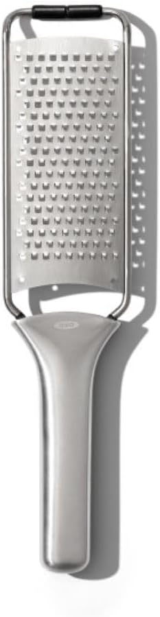 OXO Steel Grater Stainless Steel with Handle and Cover
