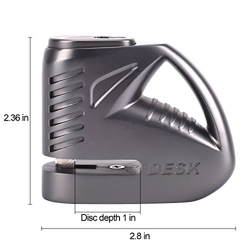obdator Disc Brake Lock, Anti-Theft Waterproof Motorcycle Lock Motorbike Brake Disc Wheel Lock (No Alarm)