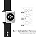 4 Pack Bands for Apple Watch 42mm, Soft Silicone Sport Strap Replacement Bracelet Wristband for Apple Watch Series 3, Series 2, Series 1, Nike+, Edition, M/L Size