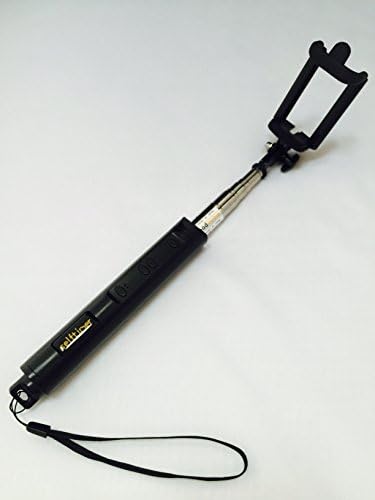 Selfie Stick with Built-in Wireless Remote Shutter Extendable Monopod with U Shape Universal Phone Mount for iphone and Android smart phones.