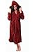 Alexander Del Rossa Womens Turkish Terry Cloth Robe, Thick Hooded Bathrobe