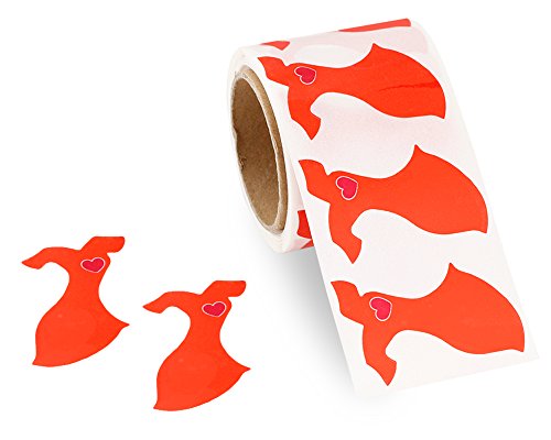Heart Disease Awareness Red Dress Shaped Stickers (Red Dress)