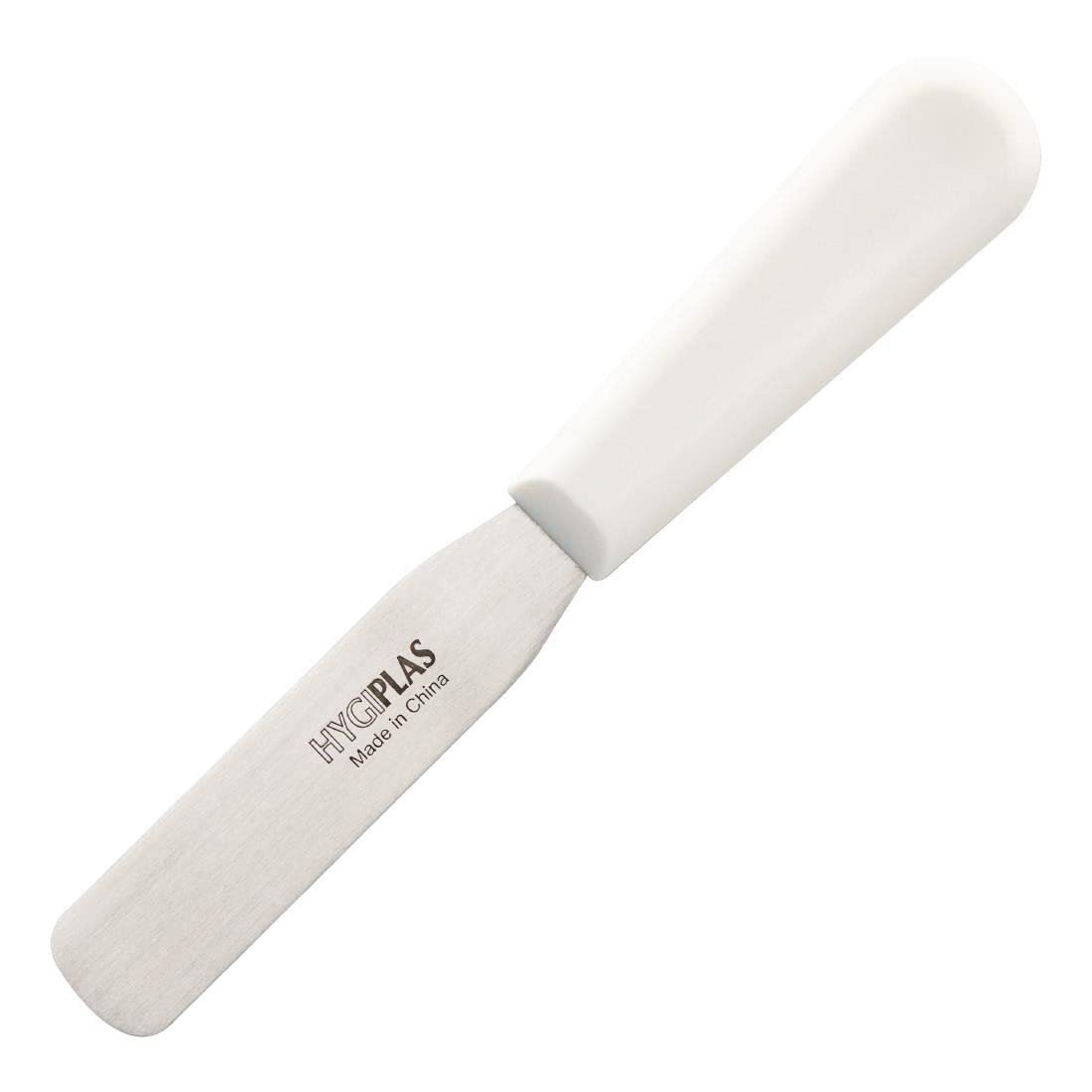 Hygiplas Straight Blade Palette Baking Knife White, 10cm - Spatula for Spreading Icing, Sandwich Fillings C538
