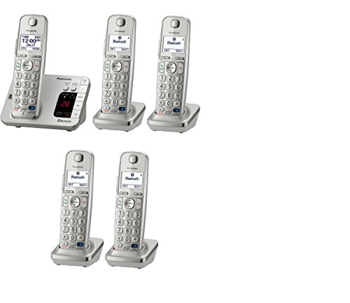 Panasonic KX-TGE263S + 2 KX-TGEA20S Handsets Dect 6.0 Bluetooth Cordless Phone System(KX-TGE265S)