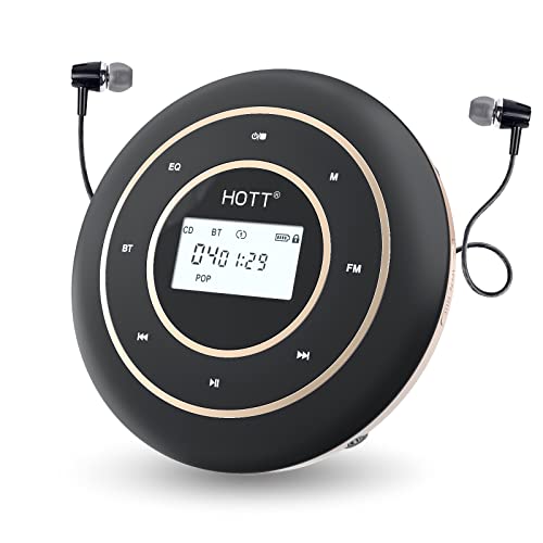 HOTT C105 Portable CD Player with HiFi Bluetooth