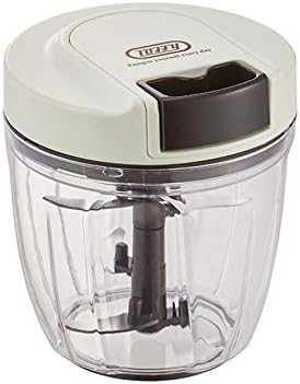 Toffy トフィー ハンディチョッパー K Hc6 アッシュホワイト 新型 電源不要 手動 フードプロセッサー フードカッター K Hc6 Aw ブレンダー 秋冬新作 かわいい チョッパー みじん切り おしゃれ カンタン