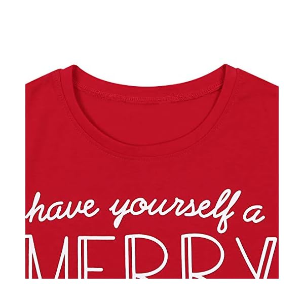 Have Yourself a Merry Little Christmas T Shirt Tees Women Short Sleeve O Neck Tees Tops - Image 6
