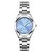 Women Watches Casual Fashion Waterproof Watches Diamond Rhinestone Wrist Quartz Watch - Light blue