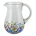 NOVICA Hand Blown Confetti Bottom Glass Pitcher, 87 Oz, 'Confetti Festival'