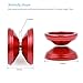 MAGICYOYO V6 Locus Responsive Yoyo for Kids & Beginners, Professional Yoyos Tricks, Metal Yo-yo+ Yo Yo Glove+ 5 Yo-yos Strings+ Pouch Kit, Red