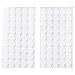 Heze 500pcs (250 Pair Sets) 20mm Diameter Sticky Back Coins Hook & Loop Self Adhesive Dots Tapes Magic Sticky Dots(White)