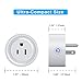 Tocode 2 Packs Smart Plug Smart Outlet Mini Wifi Outlet, Remote Control Your Devices, No Hub Required, ETL Listed