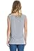 Smallshow Women's Modal Sleeveless Maternity Nursing Tank Tops X-Large,Black-Grey