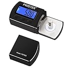 Proster Turntable Stylus Force Scale Gauge 0.01g LP Stylus Gauge with LCD Backlight for Tonearm Phono Cartridge Brilliant Black