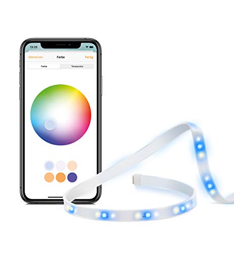 EVE Light Strip - Striscia LED intelligente con tecnologia Apple HomeKit, bianco e colori a spettro completo, 1800 lumen, non richiede hub, Illuminazione adattiva