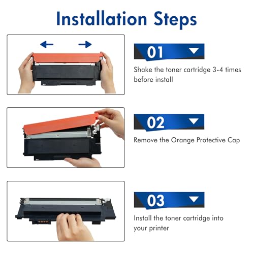 117A Toner Cartridge with Chip Compatible with HP 117A for HP Color Laser MFP 178nw 179fnw 150nw 150a 178nwg 179fwg 178 179 150 W2070A W2071A W2072A W2073A Ink (Black Yellow) Cyan Magenta, 4-1 Pack )