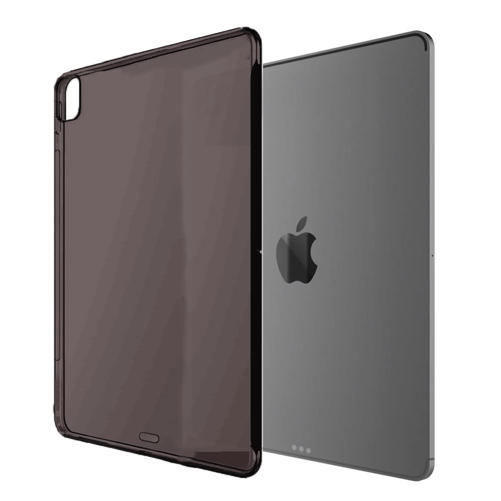 Demacia Asgens Case for iPad Pro 12.9 Inch 2018, Soft TPU Silicone Case for iPad Pro 2018 Model A1876/A1895/A1983/A2014 - Transparent Black