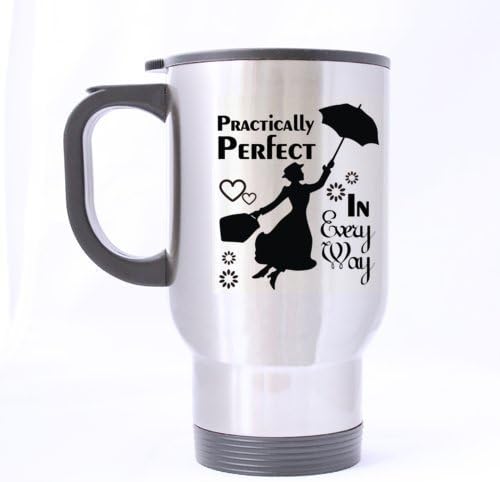Maureen52Dorothy Mary Poppins Practically Perfect In Every Way- Funny Travel Mug 14Oz Coffee Mugs Or Tea Cup Cool Birthday For Men,Women,Him,Boys And Girls