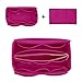 Purse Organzier, Bag Organizer with Metal Zipper (Medium, Rosy)