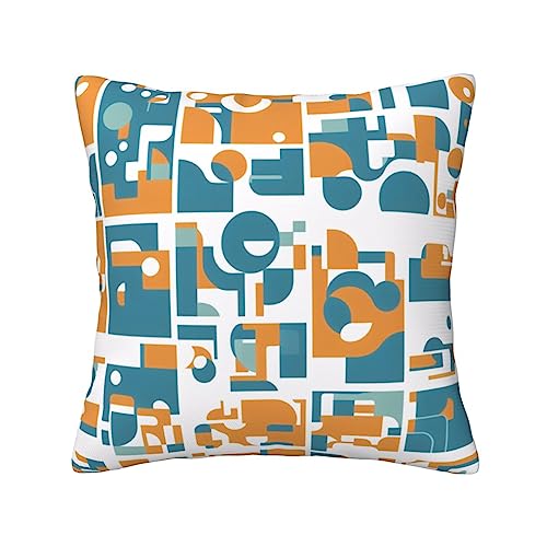Middle Ages Printed Patterns Print Square Pillow Case Sofa Living Room Bedroom Car Fashionable Throw Pillow Cushion Covers,18x18 in