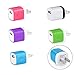 USB AC Universal Power Home Wall Travel Charger Adapter for iPhone SE / 6s / 6 / 6 Plus, iPad Air 2 / Pro, Samsung Galaxy S7 / S6, Note 5, LG G5 and More (5 Pack) (Random Color)