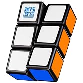 Cuberspeed 1x2x3 Floopy Cube Black Easy Cube 1x2x3 Speed Cube Puzzle Edge 3x2x1 Cube for Beginners Single Layer Puzzle Educational Brain Teaser Travel Toy