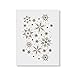Snowflakes Pattern Stencil - Christmas Snowflakes Window Stencils