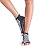 Tucketts Anklet Toeless Non-Slip Grip Socks - Anti Skid Yoga, Barre, Pilates, Home & Leisure, Pedicure - S/M - 1 pair Black & White