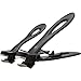 Nail Clipper Set, Fingernail and Toenail Clippers for Thick Nails Toenails, Nail Cutter Trimmer for Women, Men and Seniors, with 15mm Wide Jaw Opening Ultra Sharp Blade, Stainless Steel, Black (2Pcs)