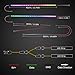 ALITOVE Addressable RGB PC LED Strip ARGB Magnetic PC Case Strip Light for ASUS Aura SYNC Gigabyte RGB Fusion MSI Mystic SYNC ASRock Polychrome RGB 3 pin 5V ADD Header Motherboard, 36cm 21 LED, 2pcs