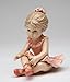 Cosmos 10621 Fine Porcelain Ballerina Sitting Down Figurine, 4-Inch