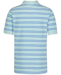 IZOD Boys' Short Sleeve Pique Polo Shirt, ICY