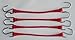 4-piece 10" Rubber Tie Down Heavy Duty Motorcycle Car Truck Bungee Straps Cords