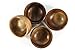 Kevin Home Small Wooden Serving Bowl, fruits, candy, nuts, Dip Sauce, Appetizer, 4 Pieces Acacia Small bowl 3” Diameter x 1.4“ Height