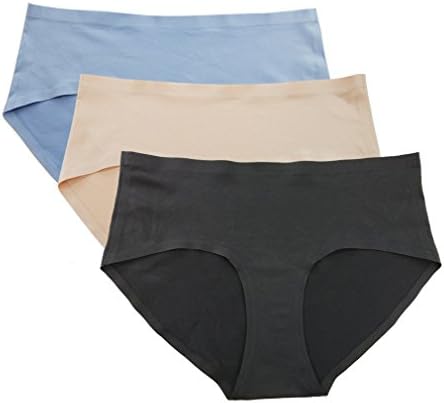 CLOSKIN Women's Boyshorts Seamless Hipster Panties 3 Pack Multi Color