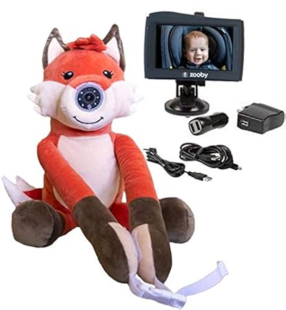Zooby Kin Quick Glance Wireless Video Baby Monitor For Car Home Anywhere Truly Portable Plush Animal Camera With 4 3 Hi Definition Monitor Keeps Baby Always In View For Peace Of Mind Fox Baby Amazon Com
