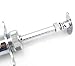 EatingBiting 20ml Reusable Stainless Steel Hypodermic Veterinary Animal Syringe Glass for Lab/Quality Stainless Steel/Simple Structure/with Locking Screws Simple Operation