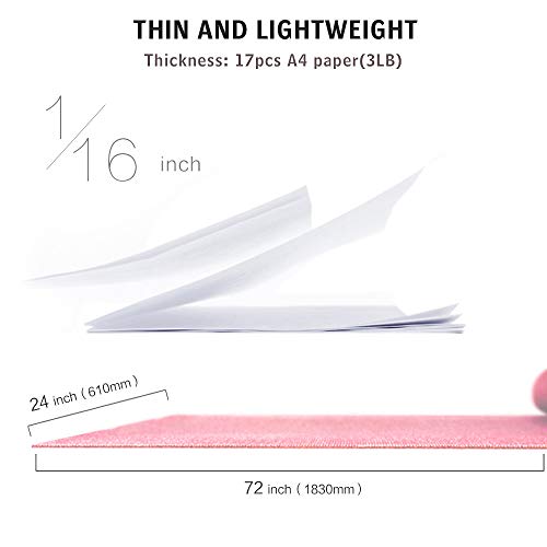 Travel Yoga Mat, Folding Thin Light Non-Slip Hot Yoga Mat for Travelling, Sweat Absorbent Anti Slip Mat Towel for Pilates Floor Exercise Fitness, Bonus Kits Large Knee Pad and Strap (2.5 lbs)