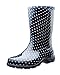 Sloggers Women's Waterproof Rain and Garden Boot with Comfort Insole, Black/White Polka Dot, Size 7, Style 5013BP07 primary