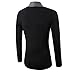PHOTNO Fashion casual coat jacket Outwear Men Cardigan Jacket sweater Slim Long Sleeve (L, Dark Gray)