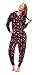 Betty Boop Women's Warm and Cozy Plush Onesie Pajama (Medium, Black)