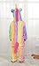 Goldtry Soft Flannel Child Cosplay Costumes Pajamas Cute Kids Multi-Colors Unicorn Onesie Gift Rainbow 125#