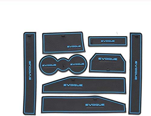 linfei For Range Rover Evoque 2012-2018 Door Groove Mat Non-Slip Rubber Interior Car Door Armrest Storage Panel Mat Car Styling