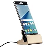ZTE Axon 7/ Axon 7 Max Quick Charger Cradle Dock, Dretal@ Desktop Type C Data Sync Charging Dock Station Cradle Charger Adapter for ZTE Axon 7 mini / Nubia Z11 mini S / Blade V7 Max(Golden)
