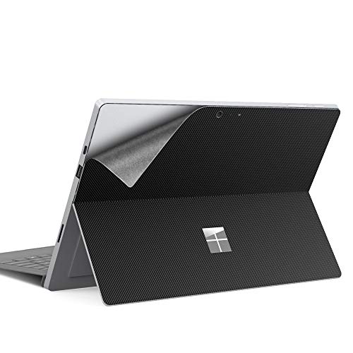 Dadanism Skin Sticker Cover Decals Fits Microsoft Surface Pro 7/ Pro 6/ Pro 5/ Pro 4/ Pro LTE, PU Back Skin Sticker Paster Anti-Scratch Body Decal Protective Laptop Skin Cover Protector - Black