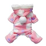 Pet Small Dog Hoody Sweater, HP95(TM) Pet Puppy Dog Cat Clothes Hoodie Coat Jumpsuit Costume Apparel (Pink, S)