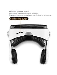 Auriculares de realidad virtual, gafas Osloon 3D VR con auriculares estéreo, iPhone   Android de 4.7 6.2 pulgadas, incluyendo iPhone XS   X   8   8Plus   7   7Plus   6   6Plus   6s   5, Samsung, LG, Nexus etc