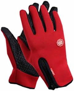 gmgm Touch Screen Gloves Gloves for Cycling Camping Jogging Riding red One-Size
