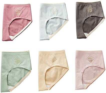Knickers Underwear Women Cotton Panties for Slim Lady Briefs Seamless Lingerie Ladies Middle Waist Tummy Control Hipster Underpants Clothing 2/6pieces